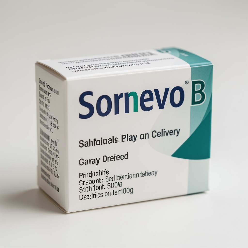 Close up of Sornevo B Complex Max capsule pack ready to be ordered with pay on delivery